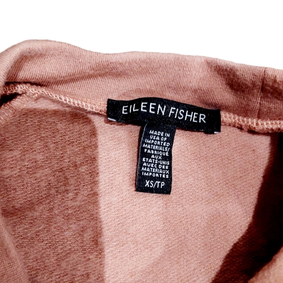 Eileen Fisher Cozy Brushed Terry Raglan-Sleeve Tunic size XS - Picture 6 of 11
